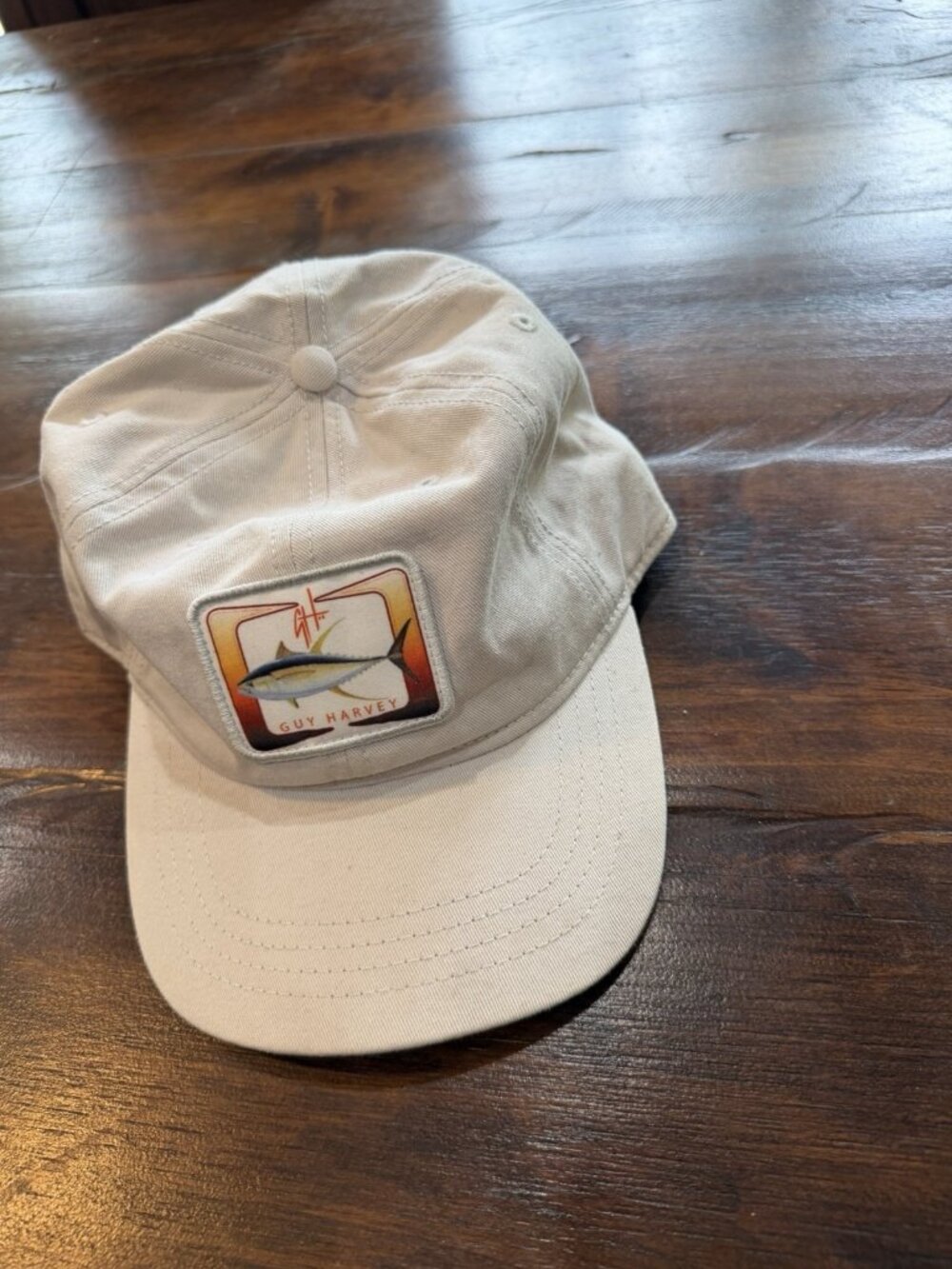 GUY HARVEY ORIGINAL Hat Cap Snapback Light Tan One Size Fits Most